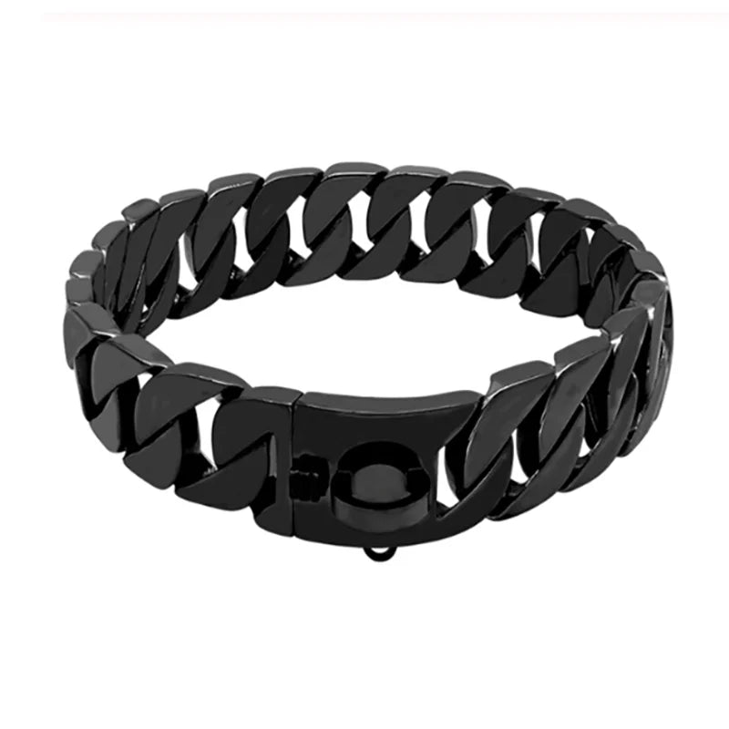 Metal Dog Collar for Large Breeds – Durable Stainless Steel Neckwear