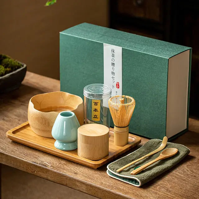 Zenmatcha Tea Ceremony Kit – Complete Gift Set with Bamboo Whisk & Bowl