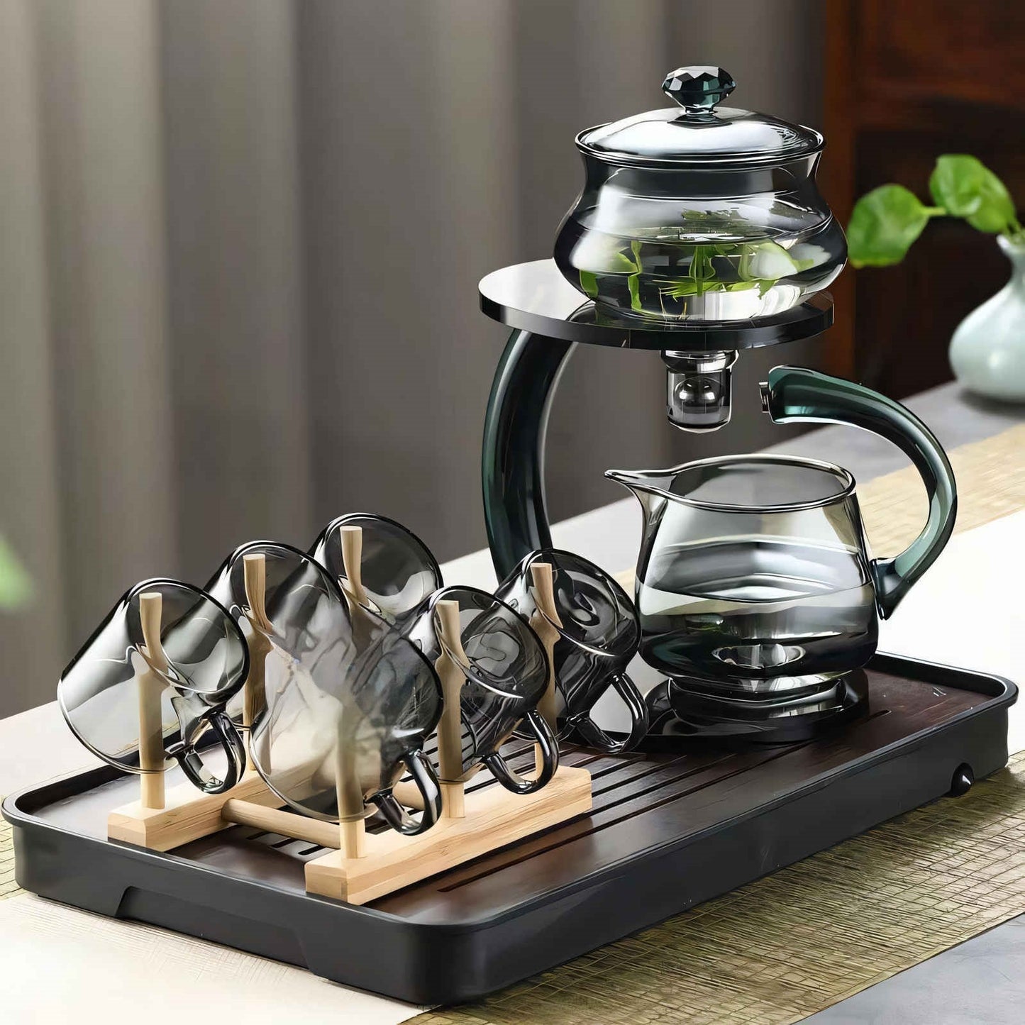 Magnetic Glass Teapot Infuser for Flavor Enhancement and Wellness