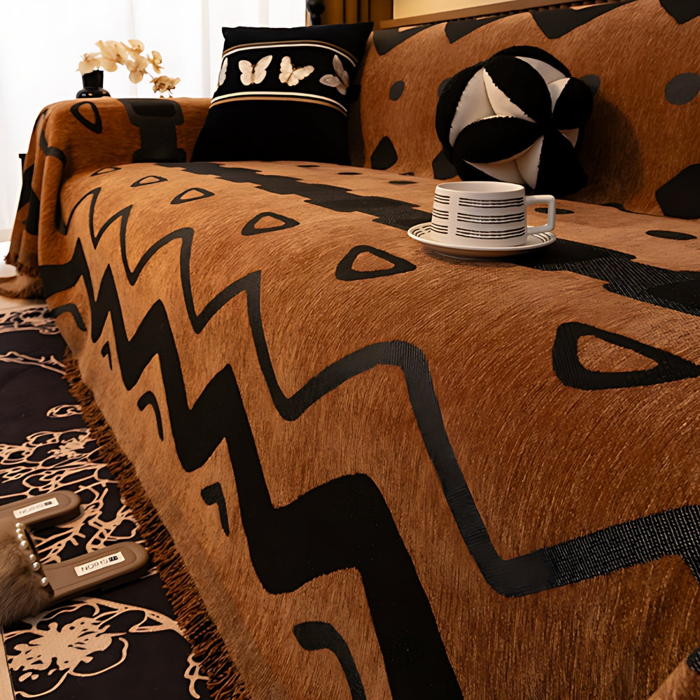 Chic Bohemian Chenille Sofa Protector