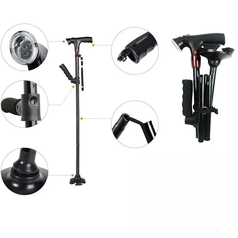 Double Walking Cane for Enhanced Stability and Comfort in Mobility