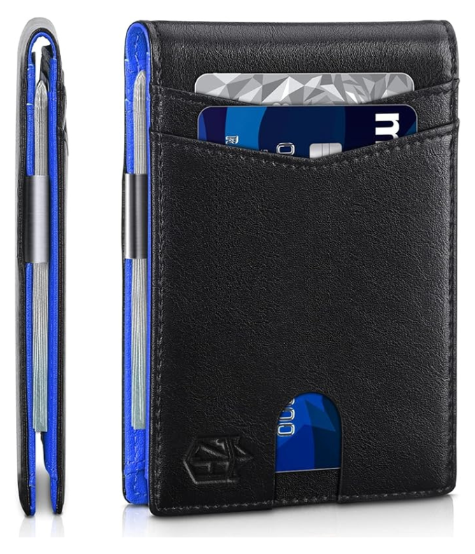 Compact RFID Leather Wallet for Men – Thin and Secure Design