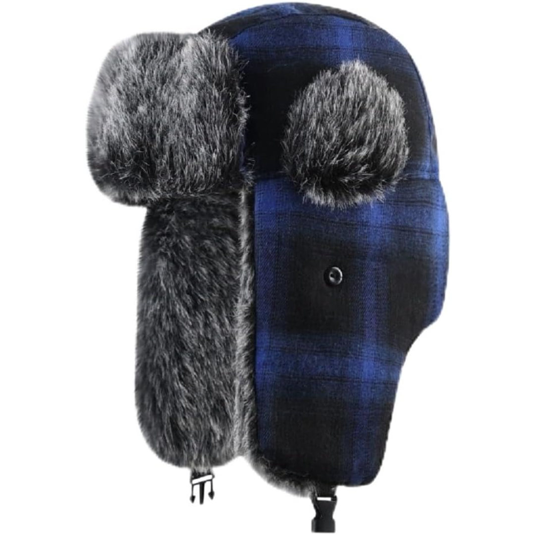 Windproof Unisex Winter Hat with Warm Lining - ArcticGuard Trapper Cap