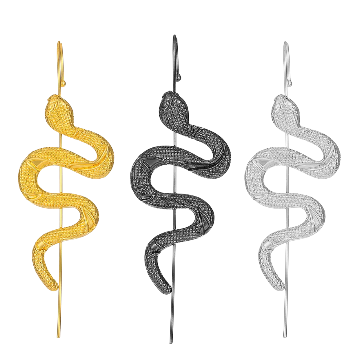 Snake Design Ear Crawler Wrap Earrings in Punk Style