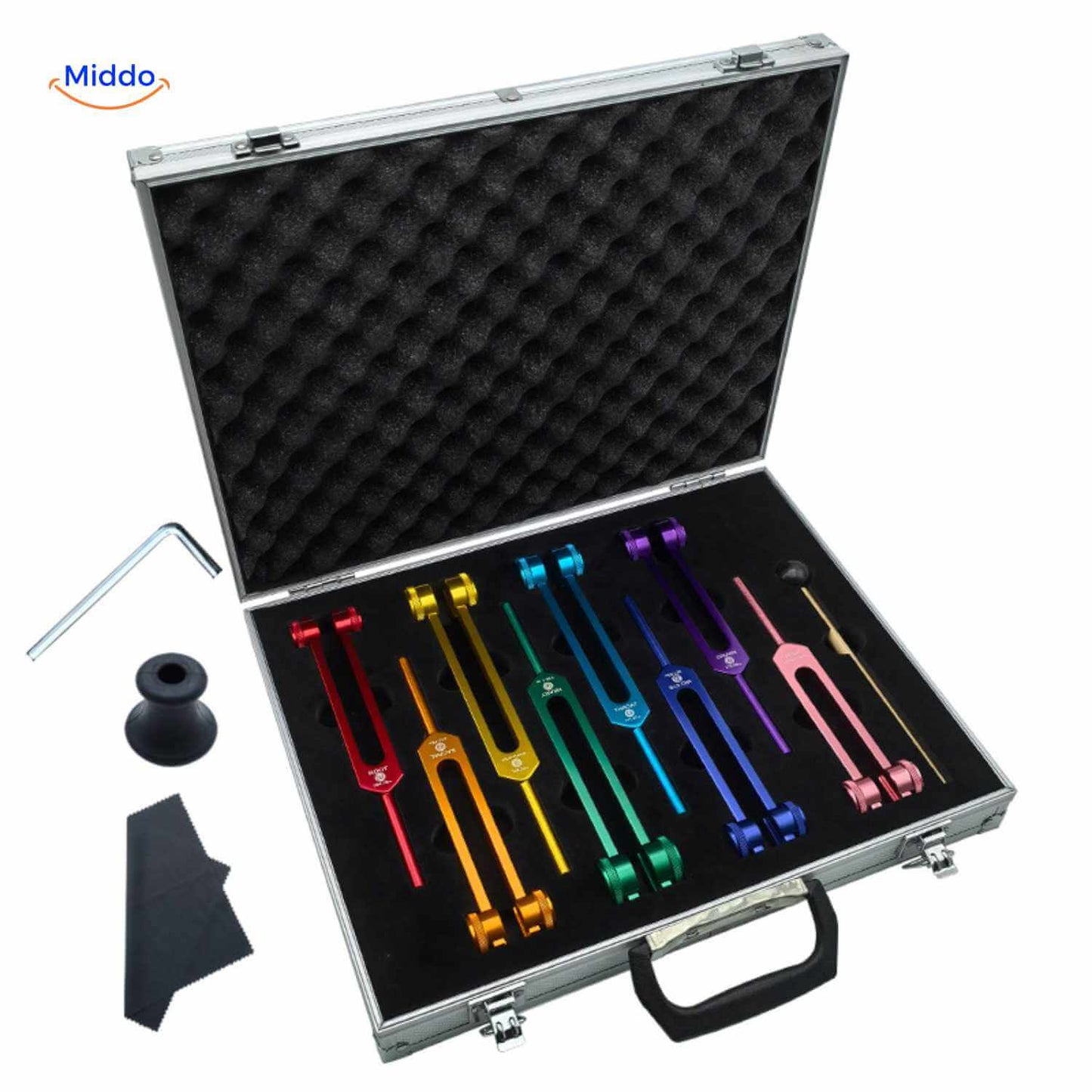 Tuning Fork Set for Frequency Healing up to 528 Hz for Body and Mind