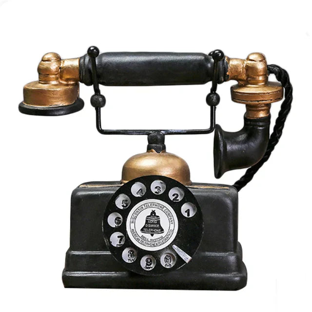 Nostalgic Retro Table Decor – Vintage Telephone for Home and Office