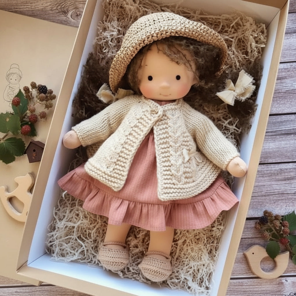 Handcrafted Cotton Doll for Comforting and Creative Play