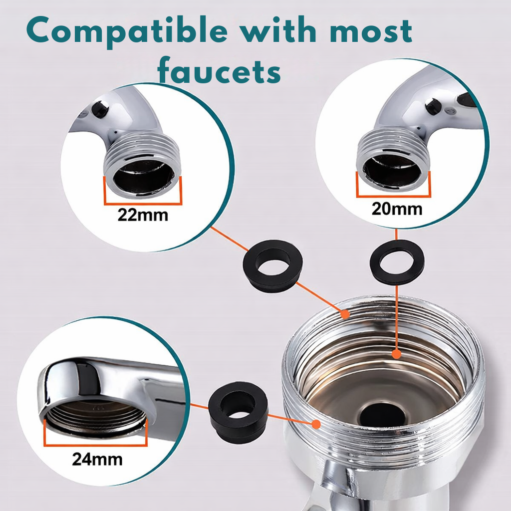Revolutionary Faucet Enhancer | 1080° Rotation | Dual Flow Modes