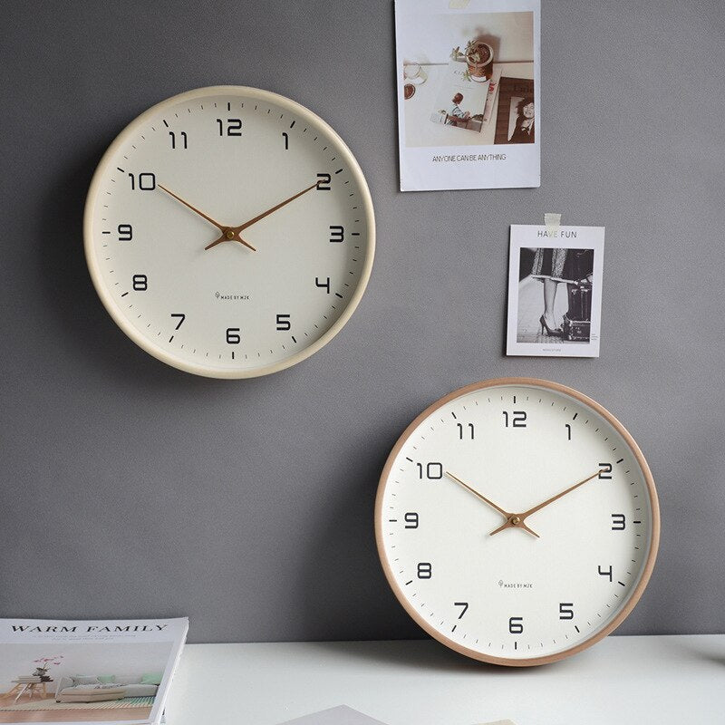 Minimalist Scandinavian Wooden Wall Clock
