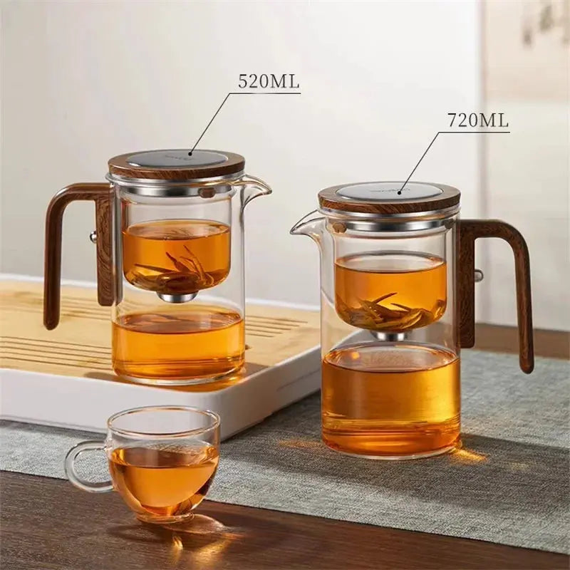 Glass Teapot with Magnetic Filtration – Easy Tea Brewing