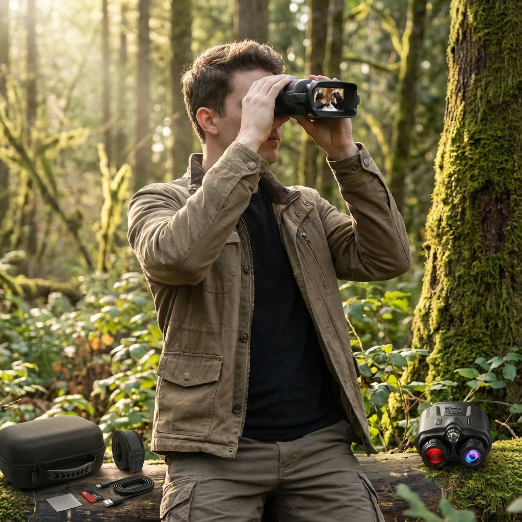 4K Night Vision Binoculars for Clear Wide-Field Imaging