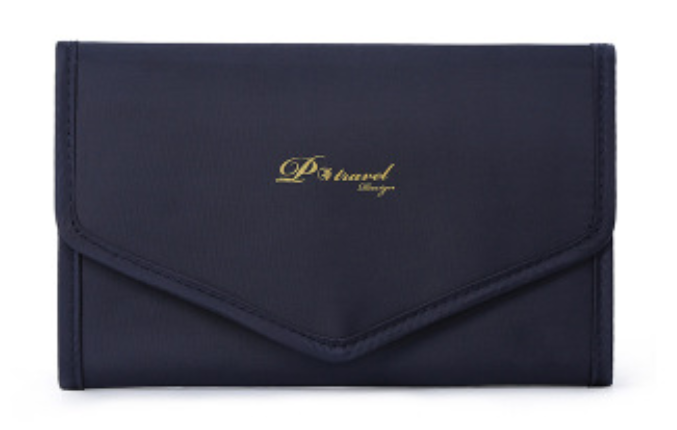 Beige Velvet Jewelry Pouch | Foldable Travel Organizer | Scratch-Resistant & Tangle-Free Design