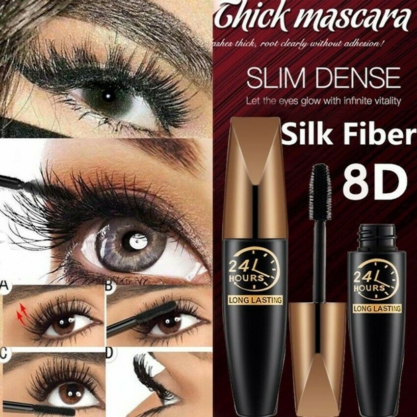 Waterproof Silk Fiber Mascara for Ultimate Length & Volume