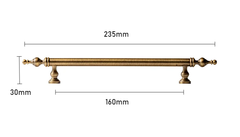 Bronze Furniture Handle Taalita for Cabinet and Drawer