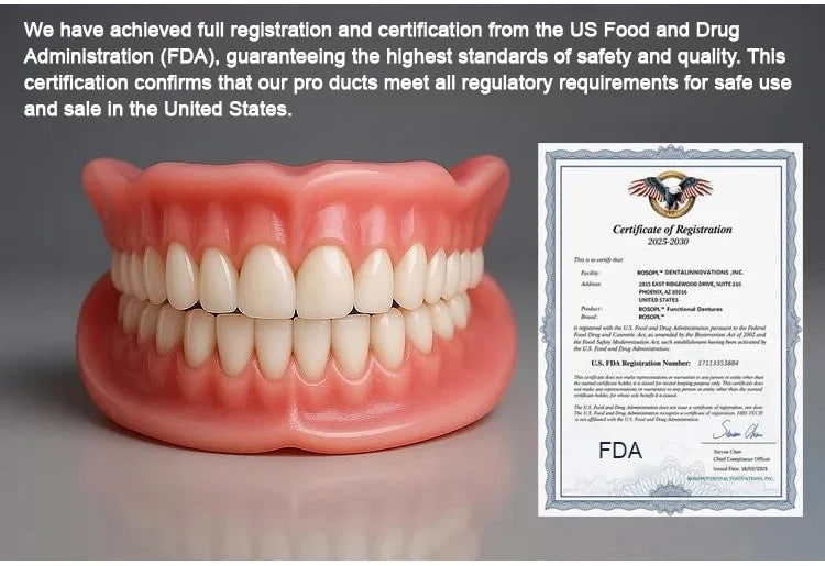 Affordable Flexible Comfort Denture Set for a Natural Smile