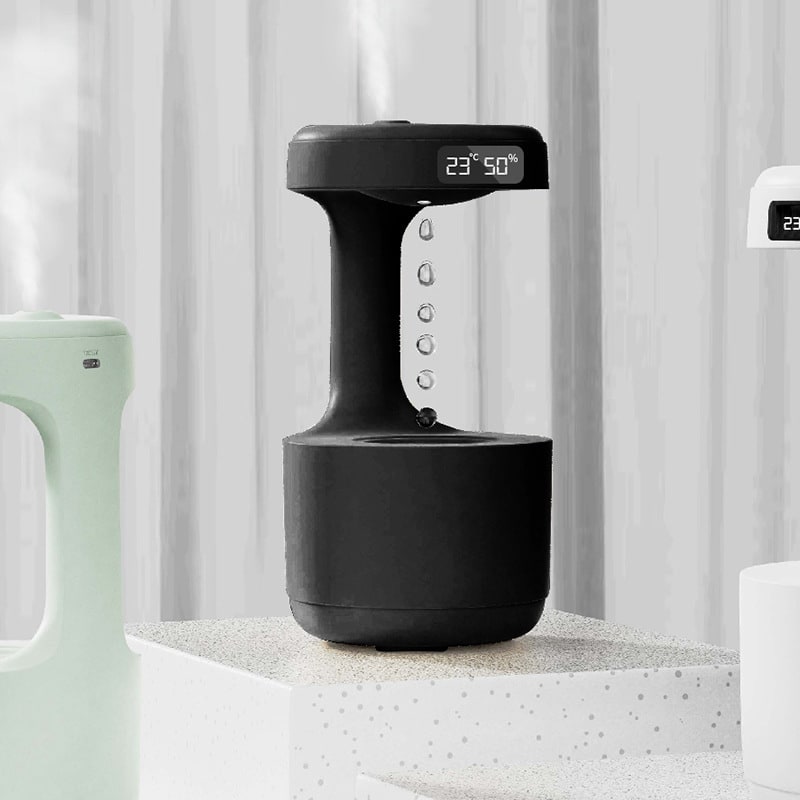 Floating Mist Humidifier with LED Time Display and High Capacity