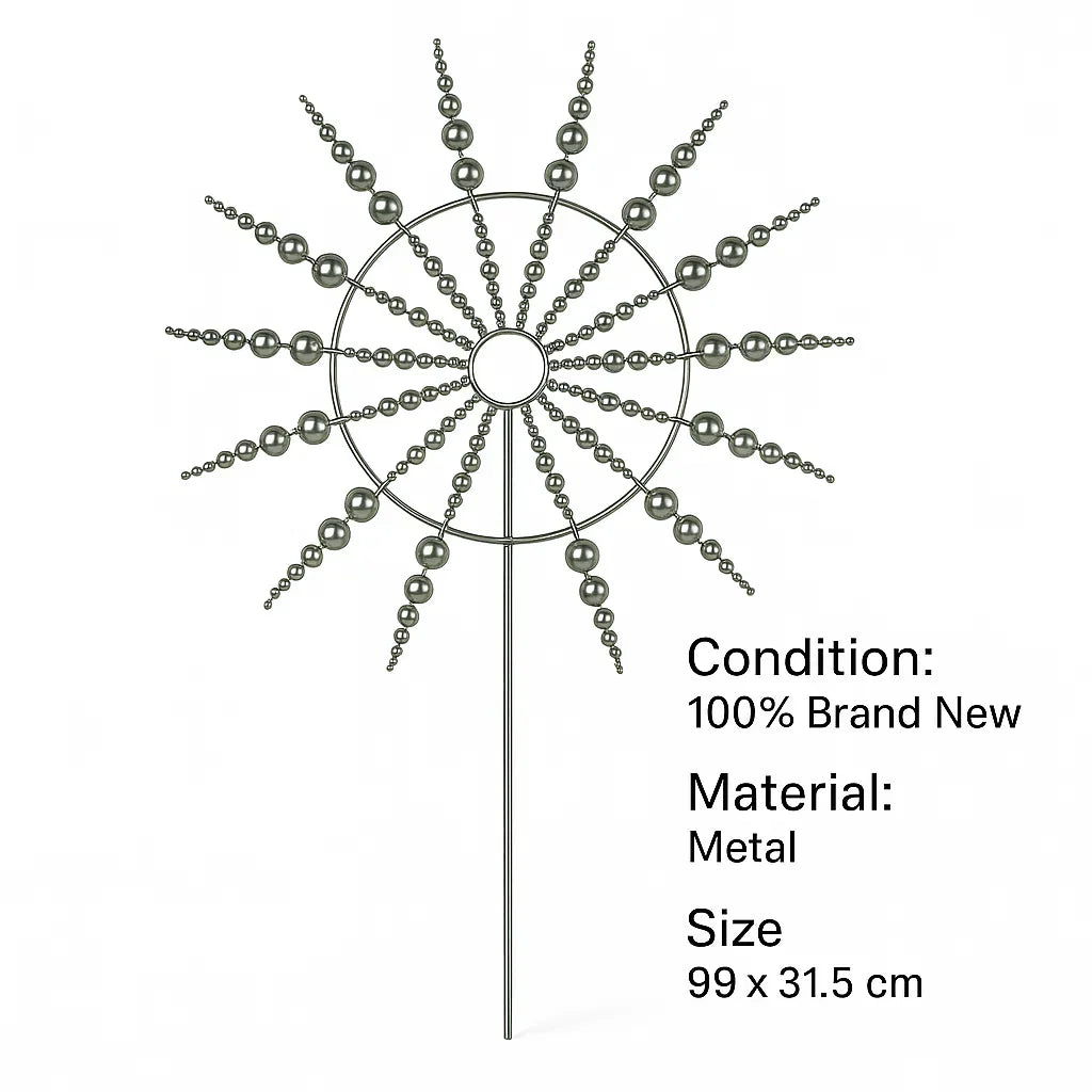 Kinetic Metal Wind Spinner Windmill for Outdoor Garden Decor - Anti-Rust