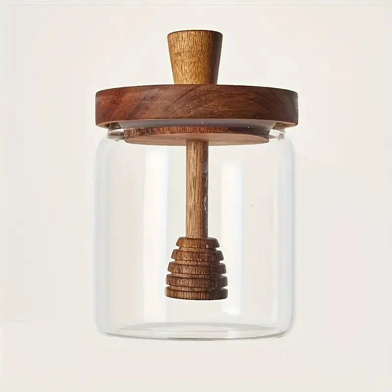 Rustic Honey Jar – Elegant Addition for Your Kitchen