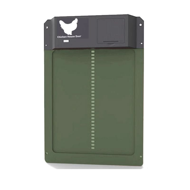 Smart Coop Guardian Door with Light Activation & Security Features