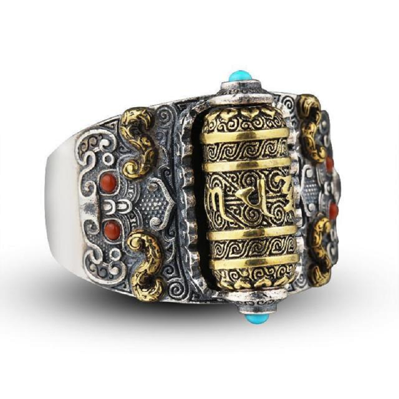 Men's Ring in Silver Finish