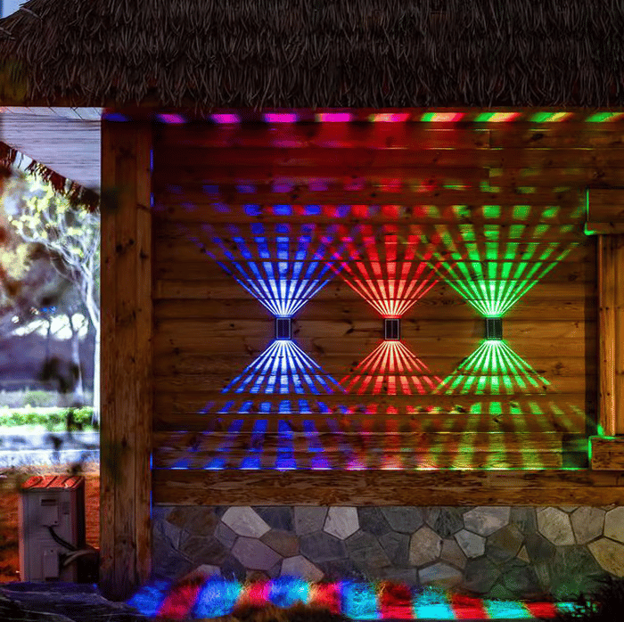 GlowGuard – Solar-Powered Outdoor Wall Lights with 4 LEDs