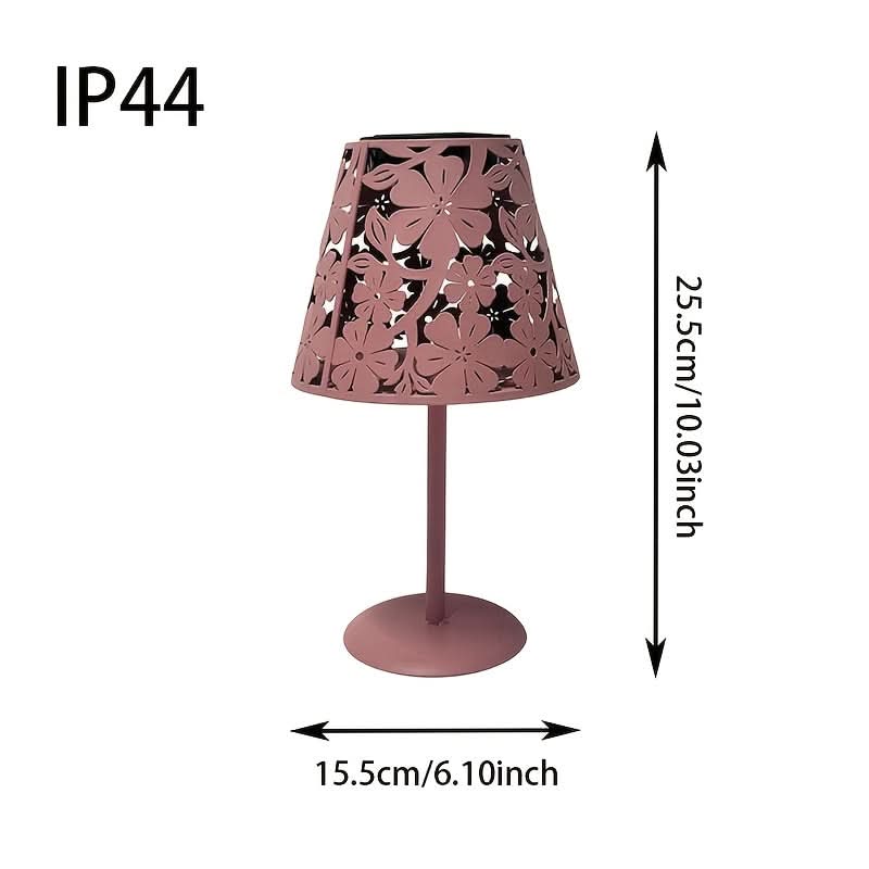 Solar Lantern Shaped Like a Flower for Patio and Terrace Decoration