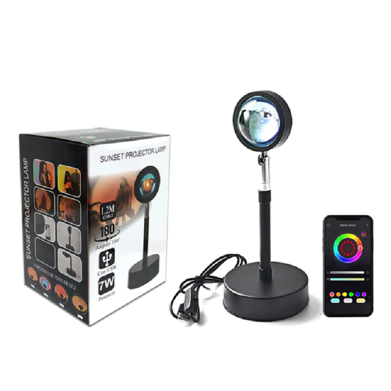 Sunset Projector Lamp with App Control and 61 RGB Colors