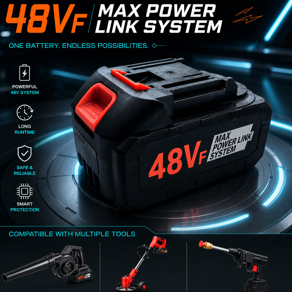 Replacement Battery for Pressure Washer, Pole Pruner, and Leaf Blower