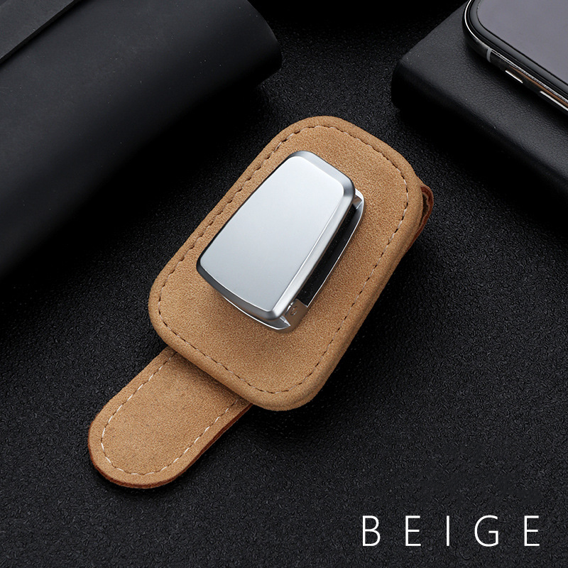 Luxurious Leather Sunglasses Organizer for Your Vehicle