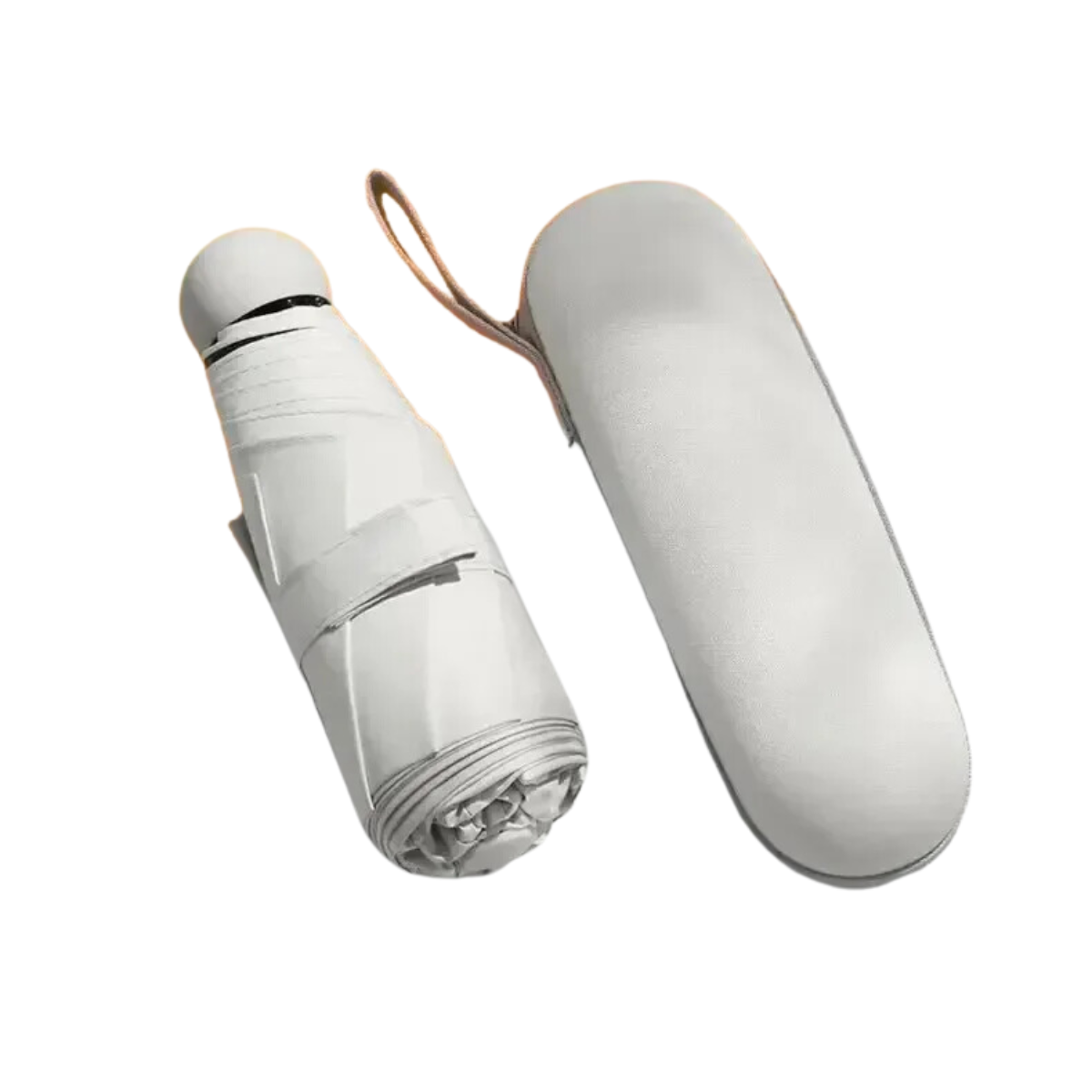 Compact UV Protection Umbrella for Sun and Rain with Carrying Case
