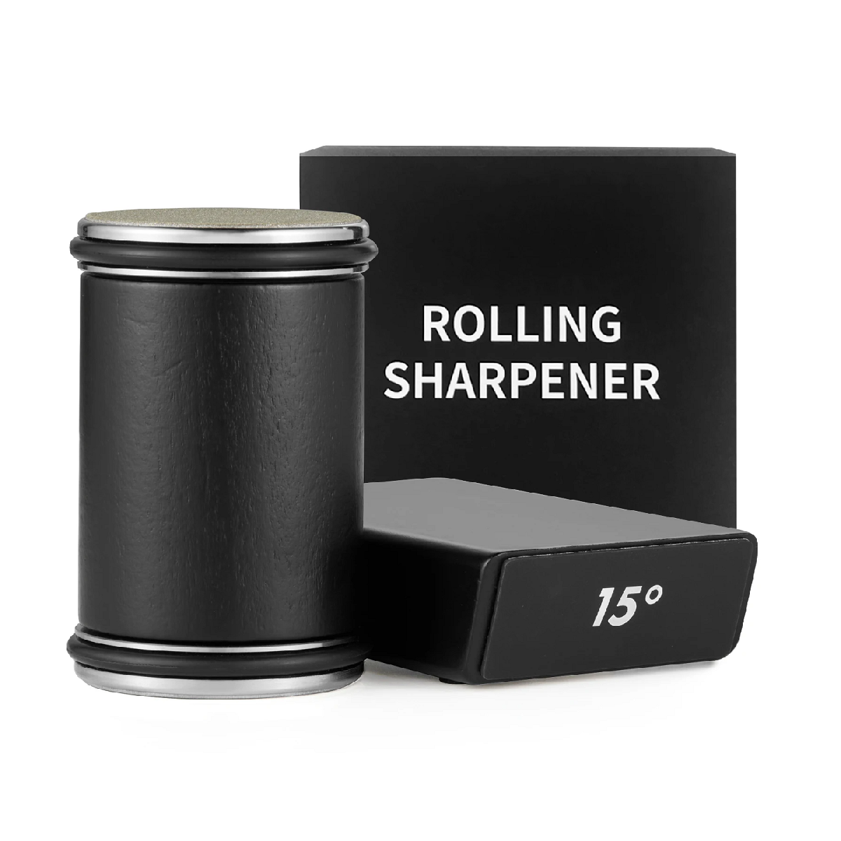Straight Edge Knife Sharpener with Rolling Mechanism