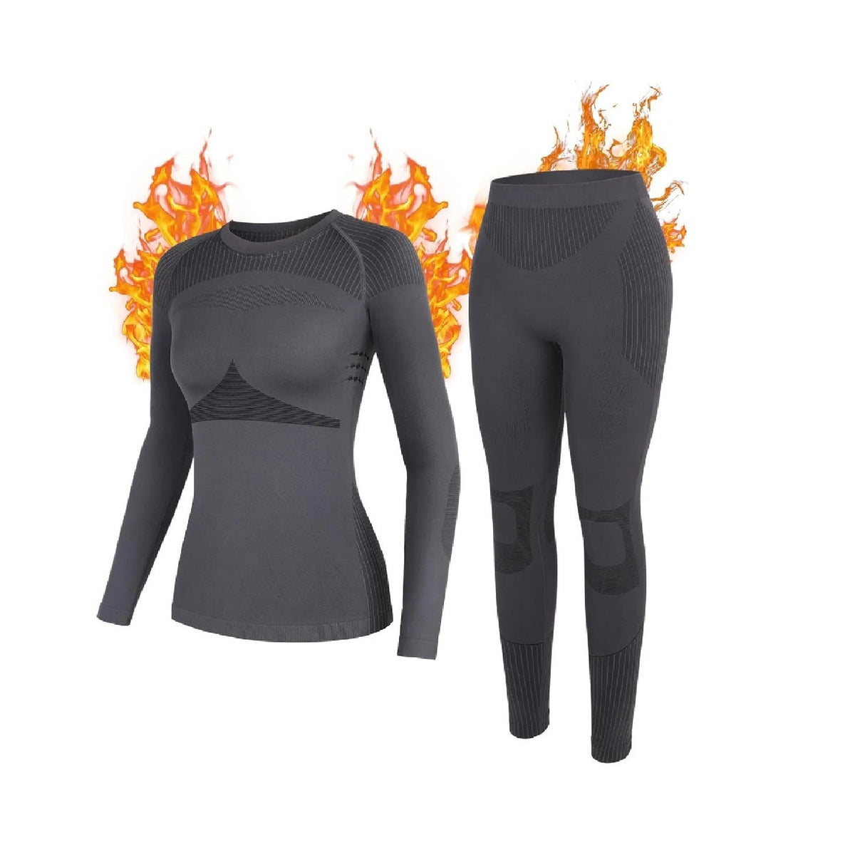 Thermal Underwear Set for Women - Ski Top and Bottom