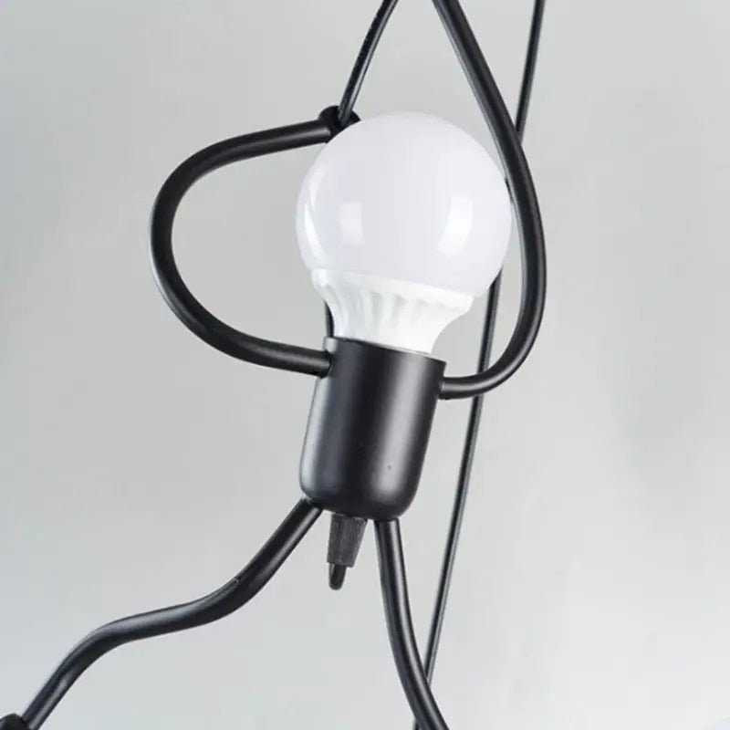 Retro Pendant Light - Decorative Iron Finish with Mounting