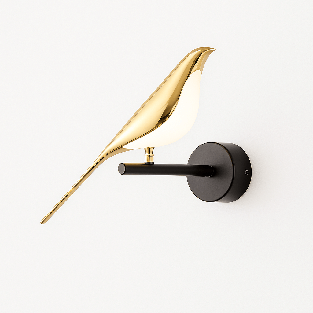 Contemporary Bird-Shaped Wall Light - Stylish Designer Illumination