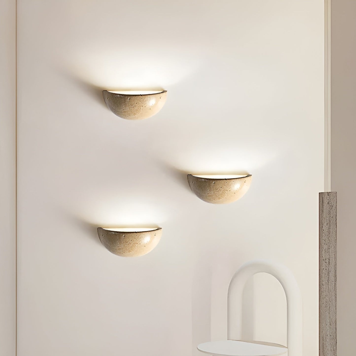 Semi-Circular LED Wall Light - Zen Style Illumination