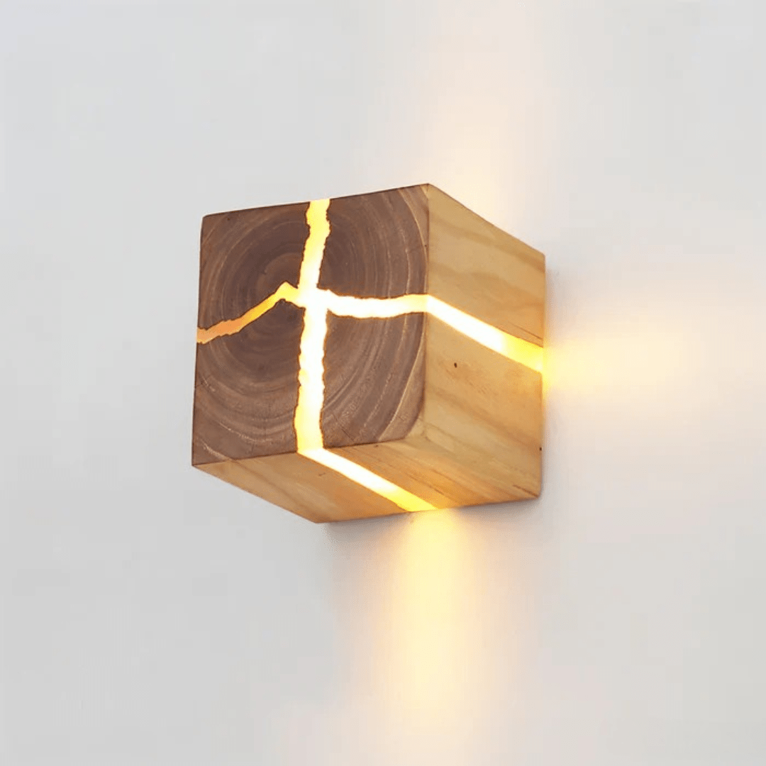 Wooden LED Wall Light – Contemporary Indoor Lighting Fixture