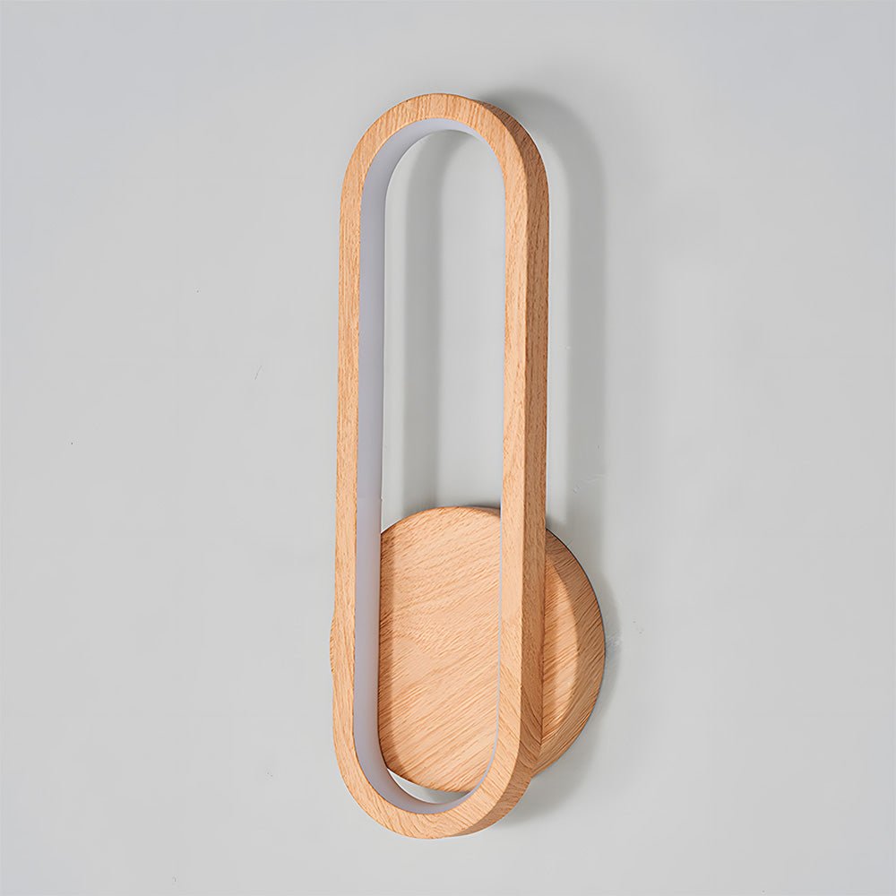 Wood Wall Light - Modern LED Fixture for Living Room Decor
