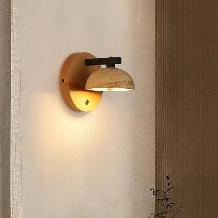 Wooden Design Wall Lamp - Warm Light Fixture