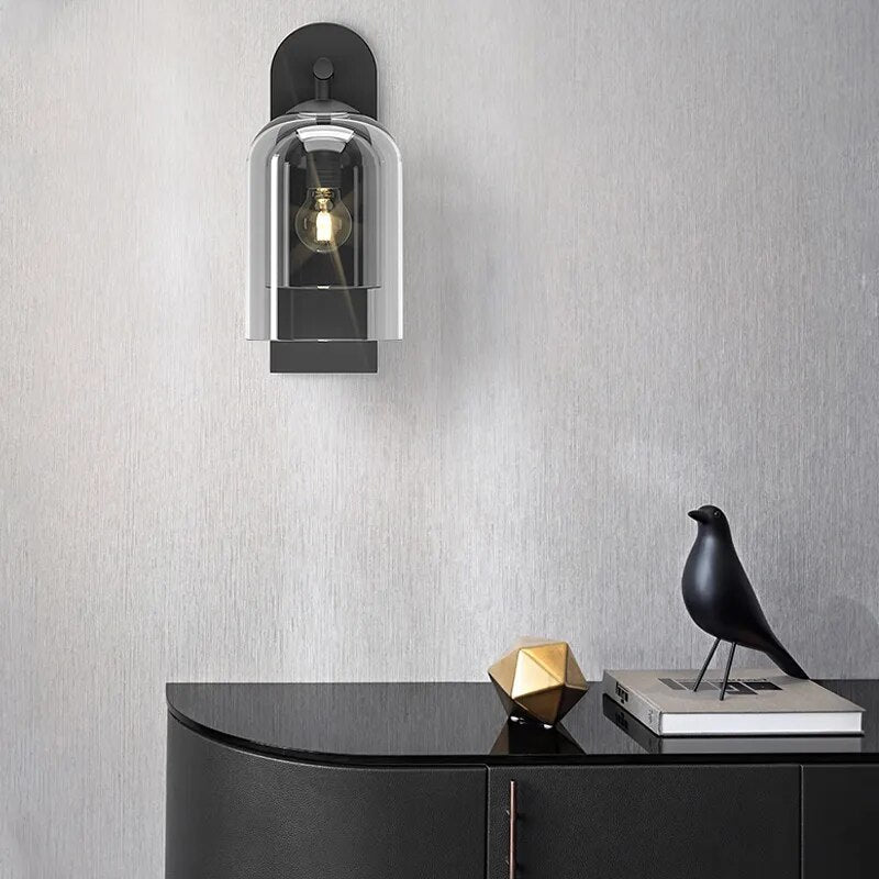 Modern Glass Wall Lamp - Scandinavian Style for Chic Home Lighting