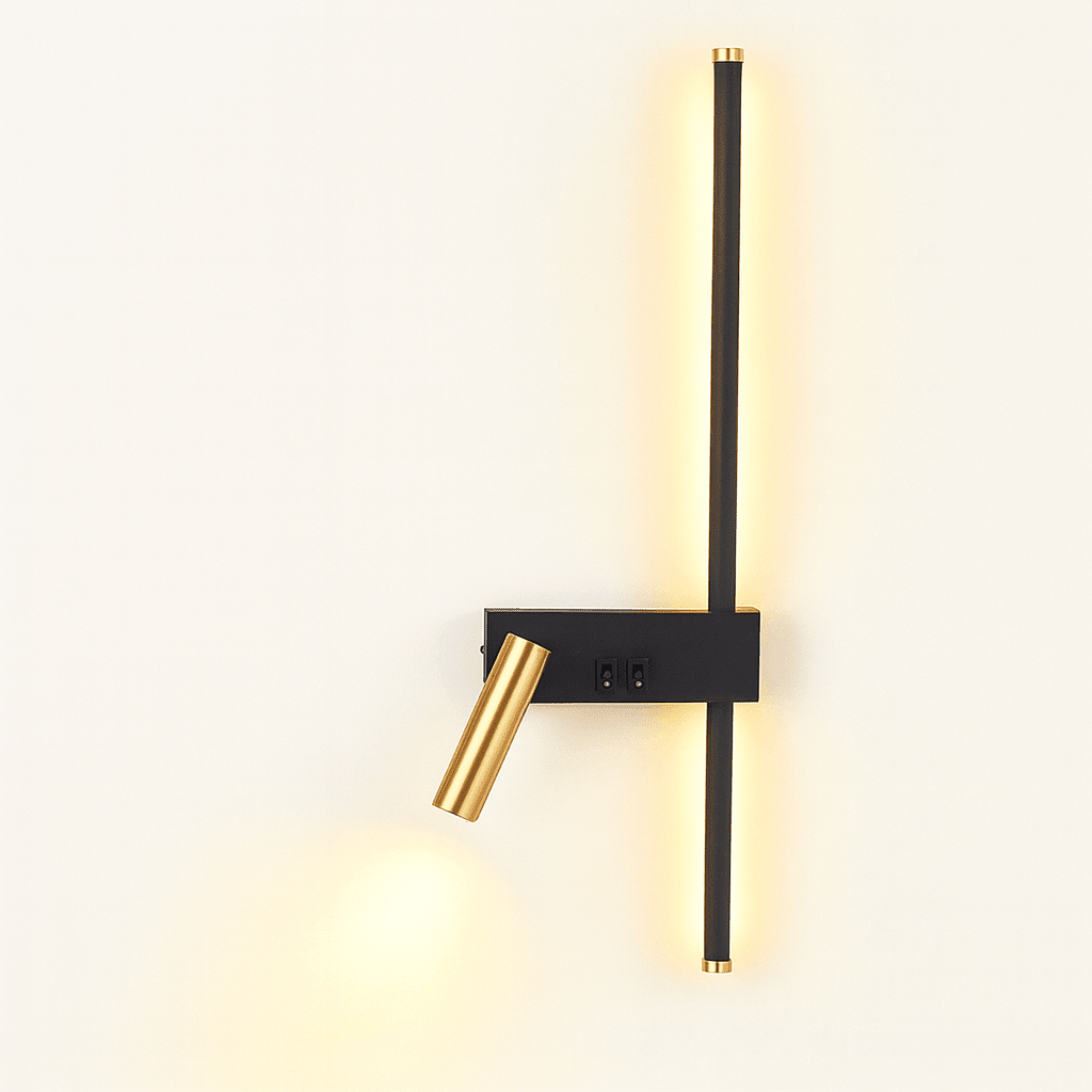 Minimalist Wall Lamp with Dual Switch for Living Room and Bedroom