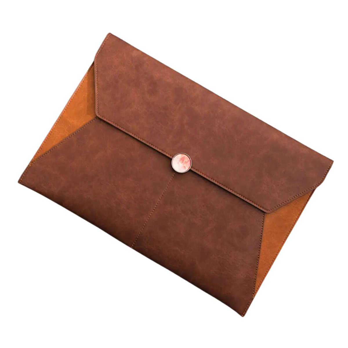 Business Briefcase Bag for Laptops - PU Leather File Holder
