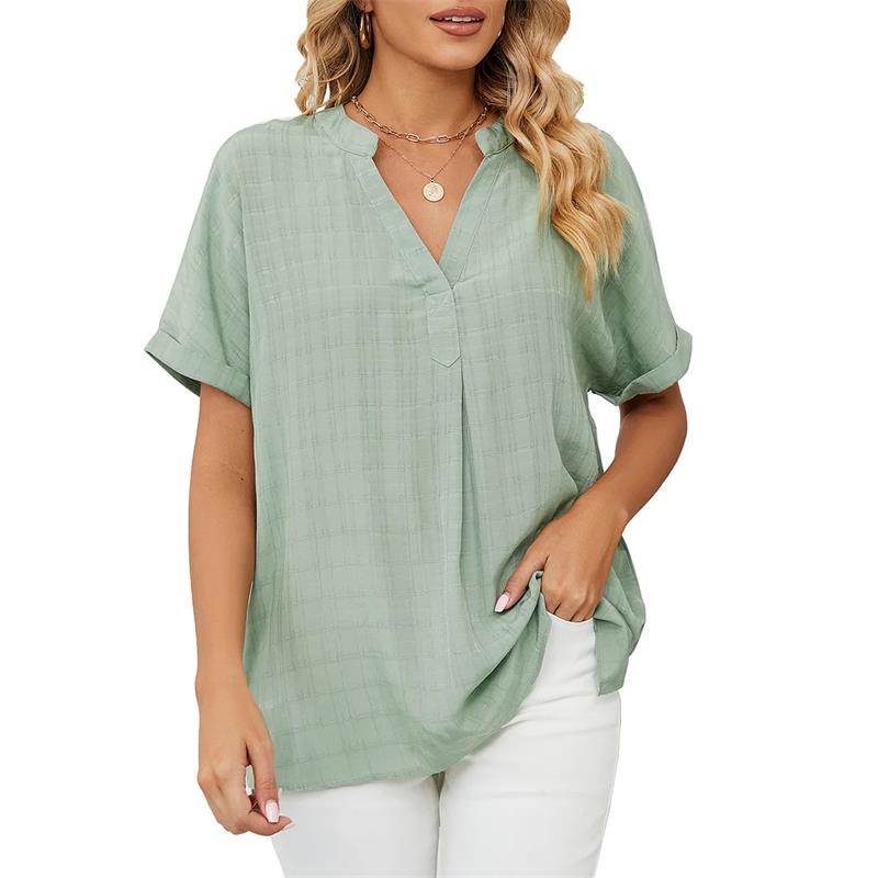 Emmy | Effortless Cotton V-Neck Shirt