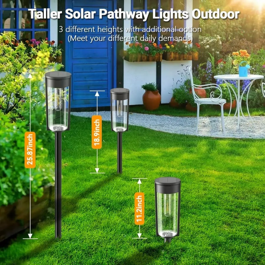 Seamless Solar Garden Path Lighting for Walkways