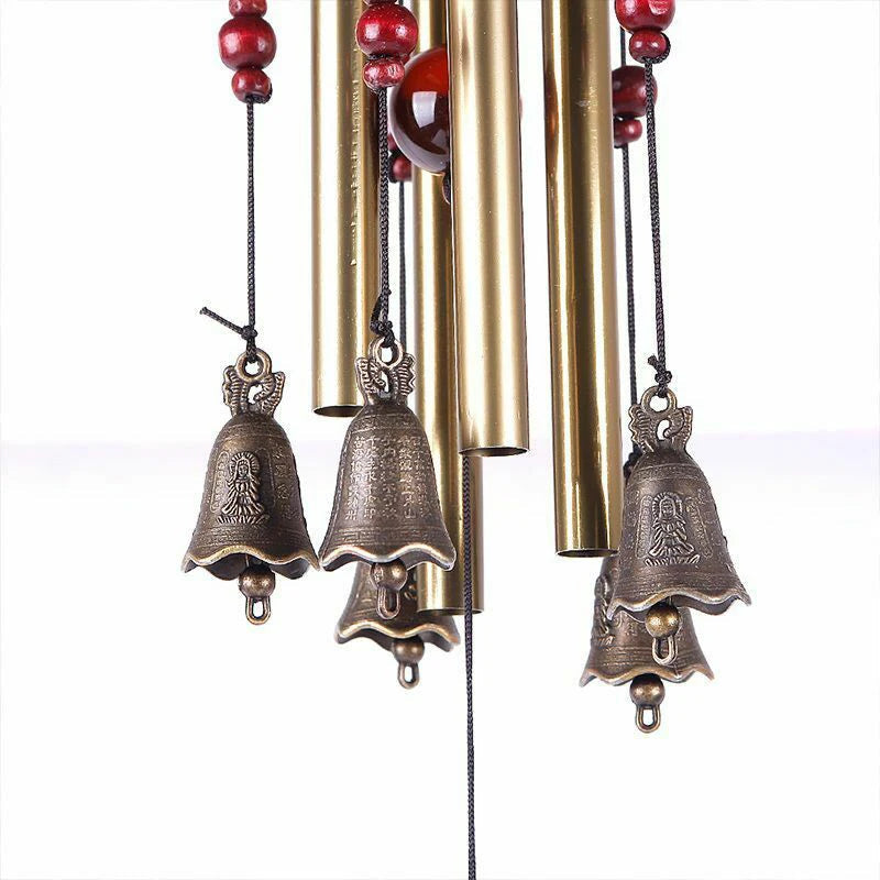 Large Wind Chime with Hollow Metal Tubes & Bells for Garden, Balcony, Patio Decor