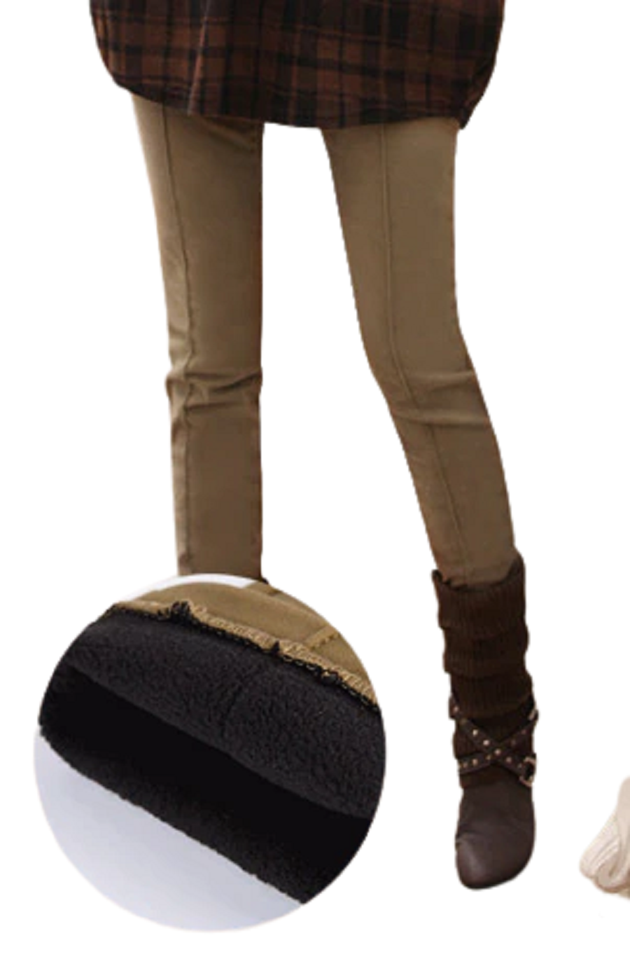 Velvet Winter Pencil Trousers in Slim Fit