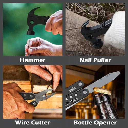 All-in-One Stainless Steel Hammer Tool for Every Adventure