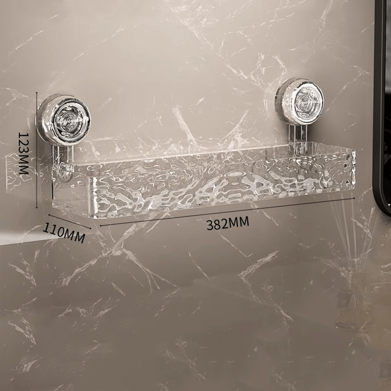 Suction-Cup Shower Organizer for Easy Bathroom Storage
