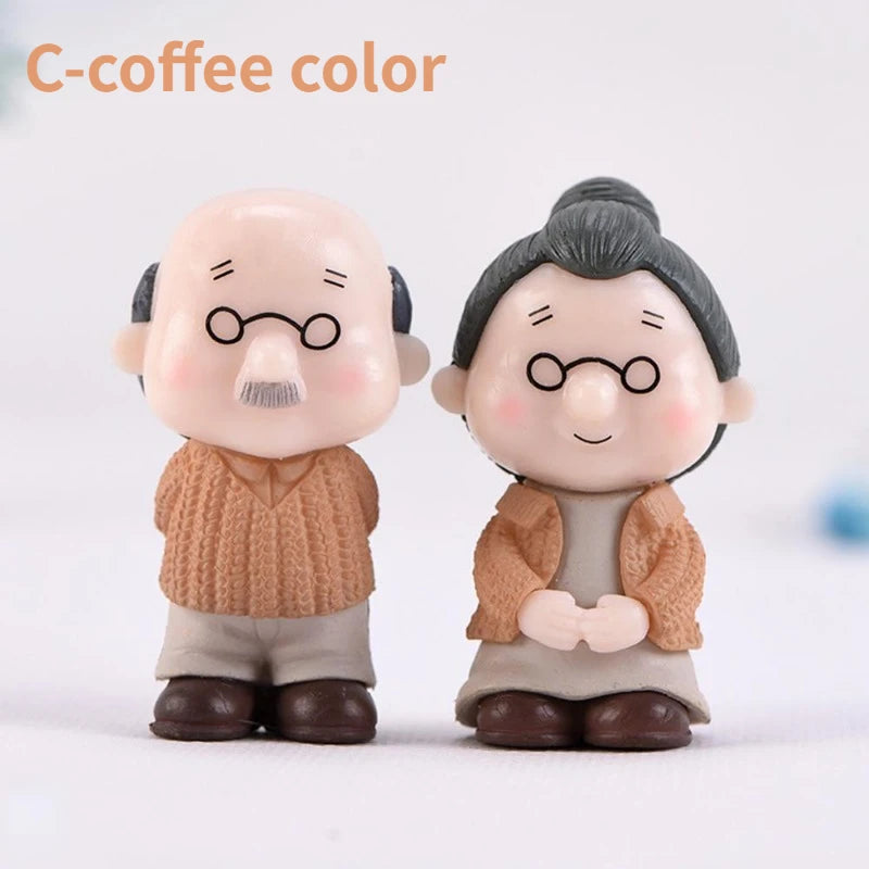Miniature Garden and Home Accessories Set - Grandma and Grandpa Duo
