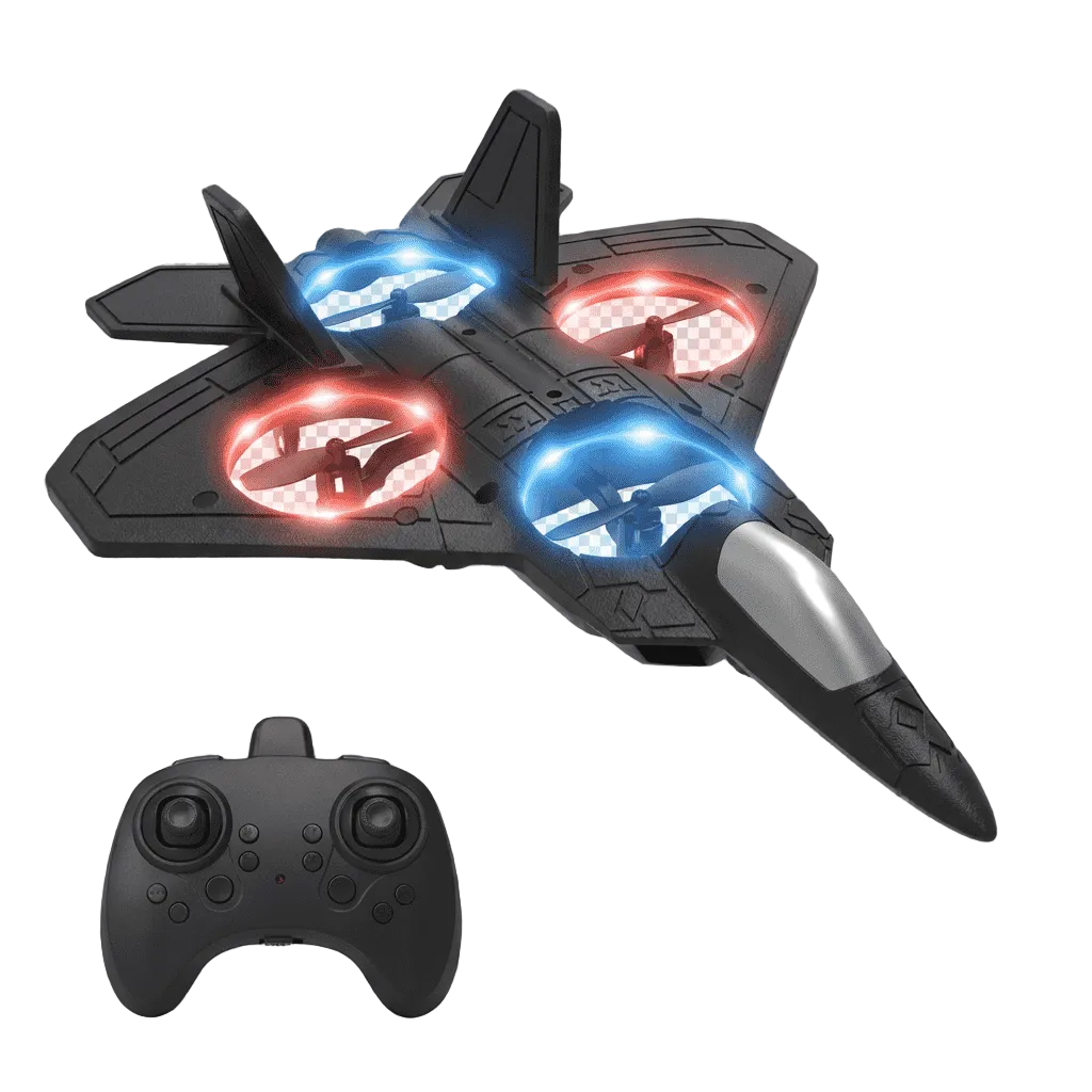 Remote-Controlled Airplane with Lights for Kids Ages 6 and Up
