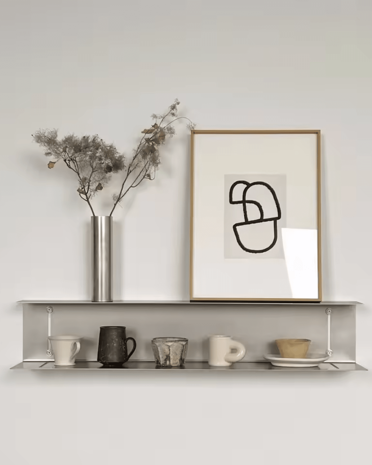 Stainless Steel Wall Shelf – Stylish and Modern Design